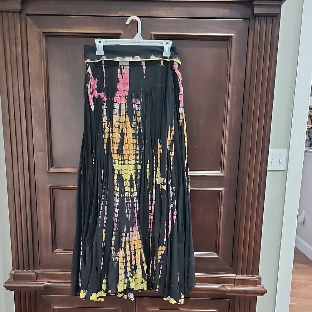 Agan Traders Colorful Tie-Dye Maxi Skirt
